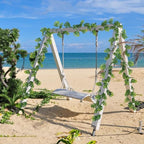 Dolicer 8Pcs Artificial Monstera Leaf Vines 5.6Ft Greenery Garland - Image 5