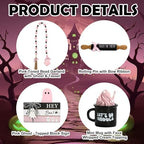Pink Halloween Decorations 8PCS Tiered Tray Decor for Home Office - Image 4
