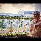 Contatto 2 × 43 Feet Fake Vines with 260 LED Solar Outdoor String Lights, Hanging Fake Ivy Greenery Garland Plants, Artificial Plants, Fake Leaves for Balcony Decor/Outdoor Wall Decor/Garden/Patio - Image 4