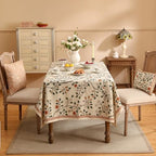 ISAENNE Vintage French Elegant Rectangular Tablecloth,118"x67" - Image 3