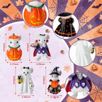 Thyle 4 Pcs Halloween Mouse Figurines Decorations Cute Spooky Table Decor - Image 2