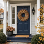 26" Artificial Fall Nandina Wreath for Front Door Decoration (Orange-Green) - Image 3