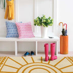 Boho Kitchen Mat Set of 2,Modern Farmhouse Sun Kitchen Rugs and Mats Non Skid Washable,Bohemia Runner Rugs with Rubber Backing for Kitchen Decor Accessories (17"x47"+17"x30") - Image 5