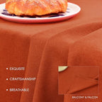 BALCONY & FALCON Rectangle Table Cloth Waterproof Mandarin 55"x95" - Image 3