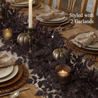 Fall Decorations for Home - 2 Pack 6 Ft Plum Cimicifuga Seeded Garlands - Image 5