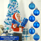 Shappy 216 Pcs Mini Christmas Ball Ornament 1.18 Inch,Royal Blue - Image 6