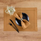 Solino Home 100% Pure Linen Napkins Brown Sugar Woven, 20 x 20 in, Set of 4 - Image 2