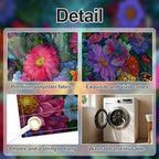 6x13 FT Butterfly Floral Garage Door Banner - Vibrant Colorful Flower Garden Backdrop, Large Indoor Outdoor Garage Door Cover,Nature Theme Decoration for Home, Yard, Spring Party,Wedding - Image 3