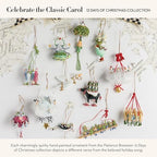MACKENZIE-CHILDS Patience Brewster 12 Days Christmas Ornament, Decorative Hanging Ornament for Christmas Tree, 3 French Hens - Image 3