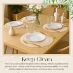 Geosar Disposable Paper Placemat Cotton Woven Look 13'' - Image 5