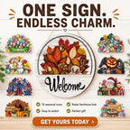 16/12 Pcs Interchangeable Welcome Sign for Front Door, 12 Inch Magnetic Seasonal Wood Hanging Sign for Holidays and Housewarming Gift (12PCS) - Image 3