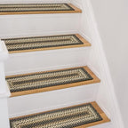 Homespice Kilimanjaro Jute Braided Stair Treads, Rect 8x28 Set of 13 by Homespice