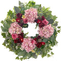 HipTree 24 Inch Spring Wreaths for Front Door with Hydrangeas Roses by HipTree