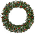 National Tree Company 48in Pre-Lit Wintry Pine Artificial Christmas Wreath by Unknown