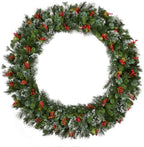 National Tree Company 48in Pre-Lit Wintry Pine Artificial Christmas Wreath by Unknown