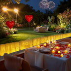 Will You Be My Girlfriend Decorations – Valentine’s Day Surprise Set with Light Up Letters, 30 Tea Light Candles, 2000 Rose Petals, 10 Balloons – Luminary Bags for Romantic Setup - Image 4