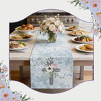 Everlasting Grace Table Runner – Christian Cross Floral Dining Table Décor, Faith-Inspired Christian Home Décor (16x90 Inch, Polyester) - Image 5