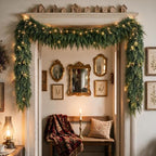 12FT Christmas Cedar Garland, Realistic Artificial Pine Greenery Garland with Flexible Wired Branches, Faux Holiday Garland for Mantle, Fireplace, Staircase, Table, Door, Indoor Outdoor Winter Decor - Image 7