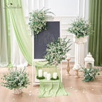 Serwalin 300PCS Mixed Eucalyptus Stems with Baby's Breath Greenery - Image 4