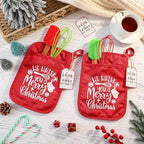 16 Pcs Christmas Kitchen Baking Gift Set Whisk and Spatula Pot Holder - Image 6