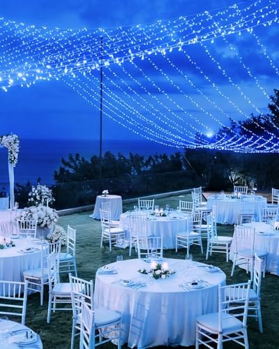 355FT 900 LED Blue Christmas Lights, Extra Long Outdoor String Lights Waterproof, Timer & Memory, 8 Modes Dimmable Plug in Fairy Lights for Outside Tree Wedding Patry Holiday Decorations - Image 2