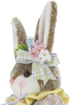 WINDY HILL 19" Whimsical Wreath Brown Easter Bunny 402008 - Image 6