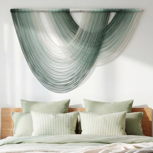 Tempospark Large Macrame Wall Hanging, 59x39 Inch Boho Wall Hanging, Macrame Wall Art Hand-dyed Ombre Design for Bedroom Living Room Apartments Entryways, or Above Bed by Tempospark