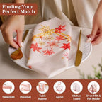 Maison d' Hermine Cloth Napkins Set of 4 Reusable 100% Cotton (20" x 20") - Image 4