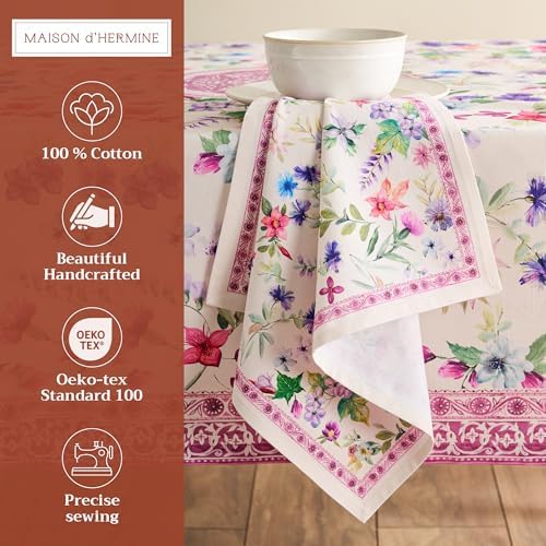 Maison d' Hermine Cloth Napkins Set of 4 Reusable 100% Cotton (20" x 20") - Image 2