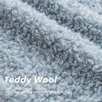 Foindtower Decorative Fuzzy Faux Fur Throw Pillow Covers 24x24 Misty Blue - Image 2