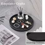 Emibele Vanity Tray, Black Round Trays for Bathroom Bedroom Countertop - Image 4