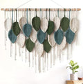 Macrame Wall Hanging Large Boho Home Decor Modern Bohemian Leaves Tapestry by KHOYIME