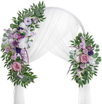 Lisuun Artificial Wedding Arch Flowers, 2 Large Floral Swags by Lisuun