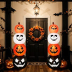 Fourluoo 2 Pcs 4.6 ft Halloween Inflatable Pumpkin Light up Yard Decor - Image 6