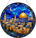 Jerusalem Challah Stained Glass Suncatcher 11.8" by HYPESTYLE