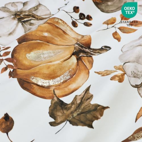 Fall Pumpkin Pillow Covers Set of 2,20x20 Inch,Brown - Image 5