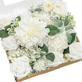 Ling's moment Artificial Wedding Flowers Combo, White & Sage, Grand by LingsMoment