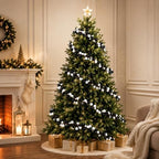9ft Black White Christmas Ball Garland Ornaments, Gothic Xmas Tree Garland - Image 4