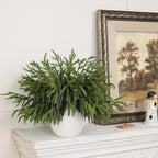 80Pcs 18"Lifelike Touch Artificial Christmas Norfolk Pine Branches for Vase - Image 5