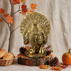 11.8 Inch Gold Turkey for Fall Thanksgiving, Vintage Resin Turkey Figurine - Image 2