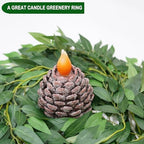 3 Strands Artificial Italian Ruscus Vines 78" Silk Italian Ruscus Greenery Garland with Green Leaves Faux Greenery Vines Stems for Table Centerpieces Wedding Arch Flowers Home Decor - Image 4