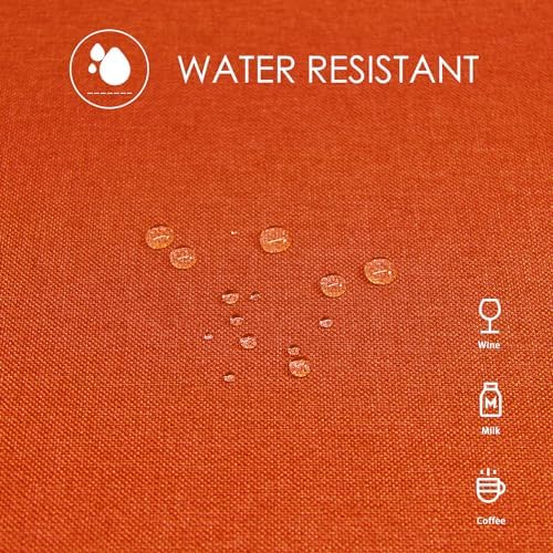 BALCONY & FALCON Rectangle Table Cloth Waterproof Mandarin 55"x95" - Image 4