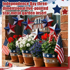 Pickmesh 6 Pcs 12 In 4th of July Outddoor Decor Patriotic Star Yard Stakes - Image 3