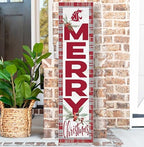 KH Sports Fan Washington State Cougars Holiday Porch Leaner, 11x46 Inches, Cougars Outdoor Christmas Sign; Display Some Holiday Cheer with This Washington State Cougars Christmas Sign - Image 2