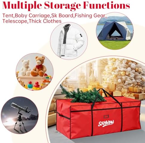 Christmas Tree Storage Bag, 12 Ft Christmas Tree Bag Reusable - Image 5