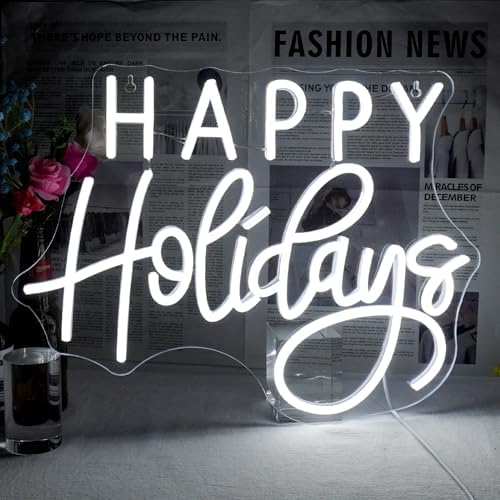 Horseneon Happy Holidays Neon Sign Christmas Neon Sign for Holiday Gifts by Horseneon