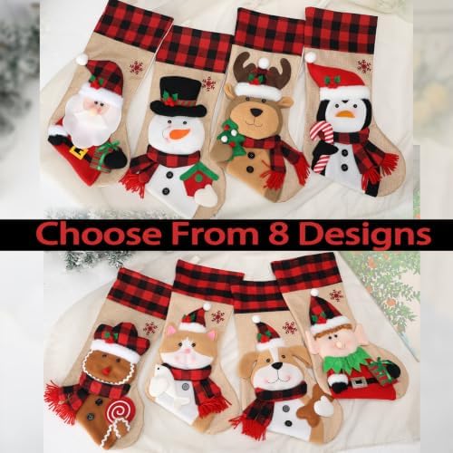 Personalized Christmas Stockings,Custom Christmas Stocking for Family(8pcs) - Image 6