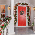 48Ft Christmas Wood Bead Garland Rustic Holiday Decor (Vintage Wood Beads) - Image 7