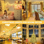 JMEXSUSS 400 LED Christmas Lights Outdoor Indoor String Lights Plug in - Image 3