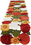 OWENIE Thanksgiving Fall Table Runner - 108 Inches, Harvest Pumpkins Autumn Decor, Extra Long Farmhouse Runner, 13 x 108 Inches by OWENIE